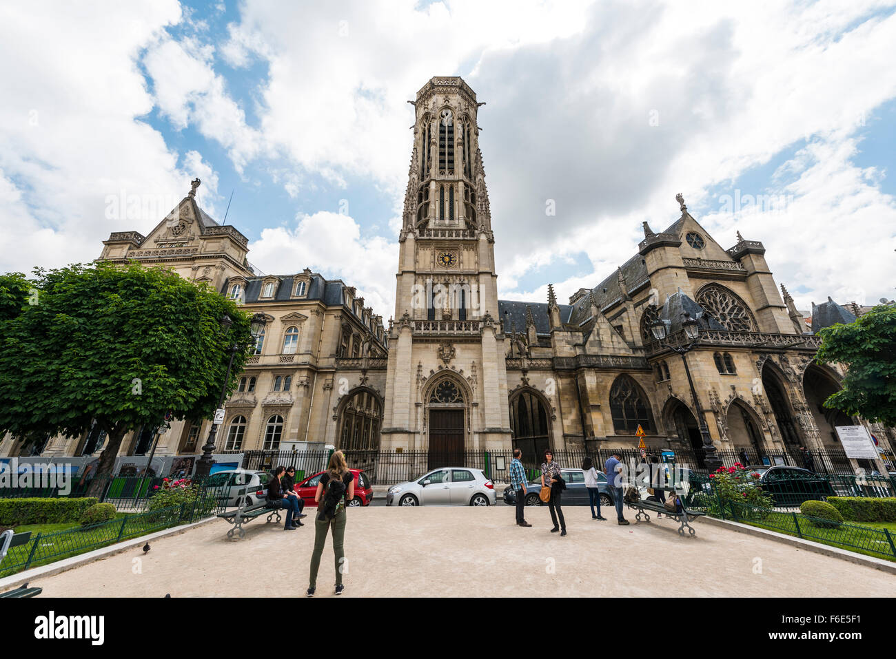 Chiesa di Saint-Germain-l'Auxerrois, Parigi, Ile-de-France, Francia Foto Stock