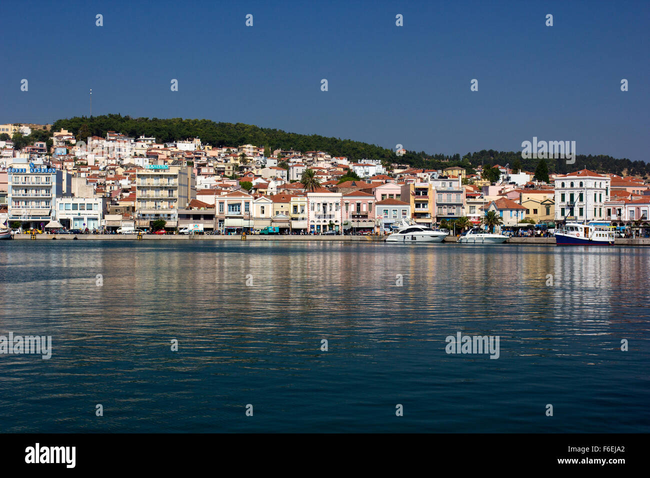 Mitilini in Grecia Foto Stock