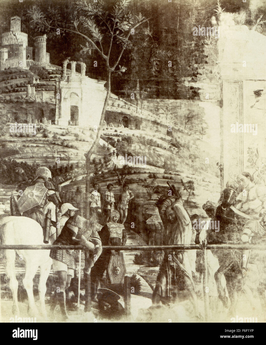 Il Martirio di San Giacomo il grande dipinto da Andrea Mantegna Foto Stock