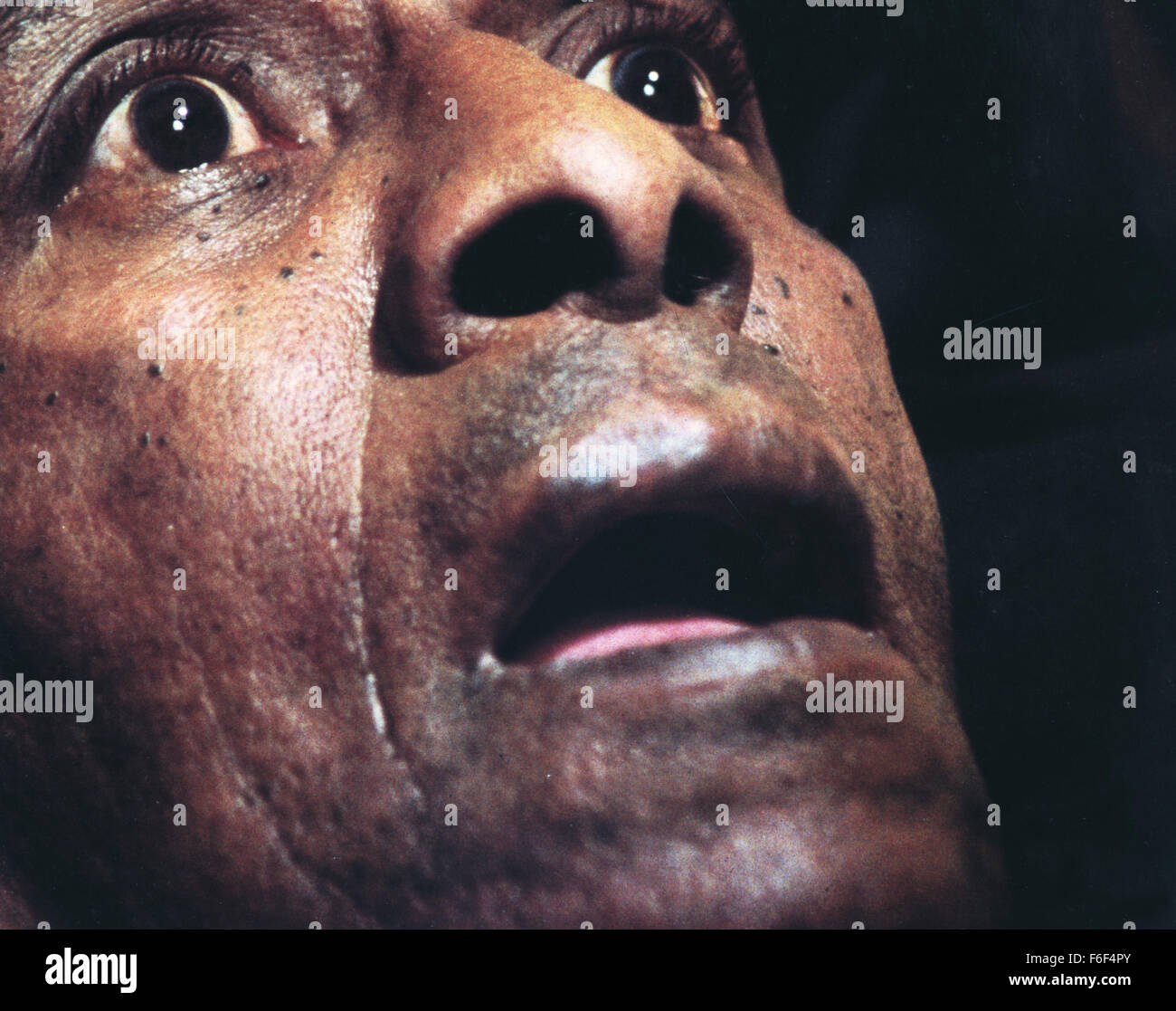 Data di rilascio: maggio 23, 1980 il titolo del filmato: Splende STUDIO: Columbia Pictures Regista: Stanley Kubrick Stampa: un uomo, suo figlio e la moglie di diventare l'inverno custodi di un isolato hotel dove Danny, il figlio, vede inquietanti visioni dell'hotel del passato utilizzando un dono telepatico noto come The Shining. Il padre, Jack Torrance, è in corso in un progetto di scrittura quando egli scivola lentamente nella follia come un risultato di Cabin fever e ex ospiti degli alberghi fantasma del. Dopo essere stato convinto da un cameriere del fantasma per correggere la famiglia, Jack va completamente folle. La sola cosa che può salvare Danny e Foto Stock