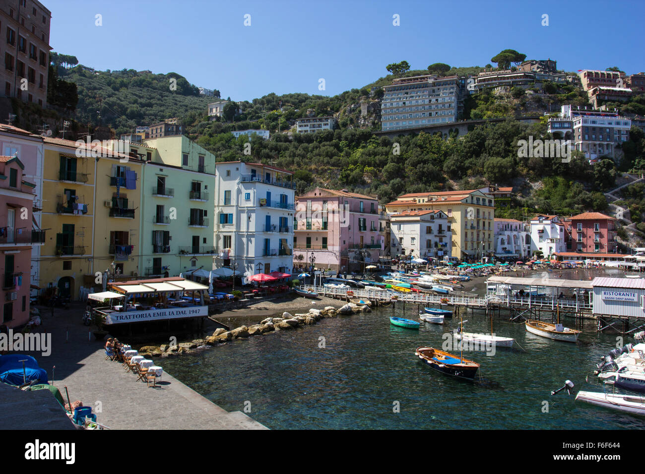 Marina Grande di Sorrento. Foto Stock
