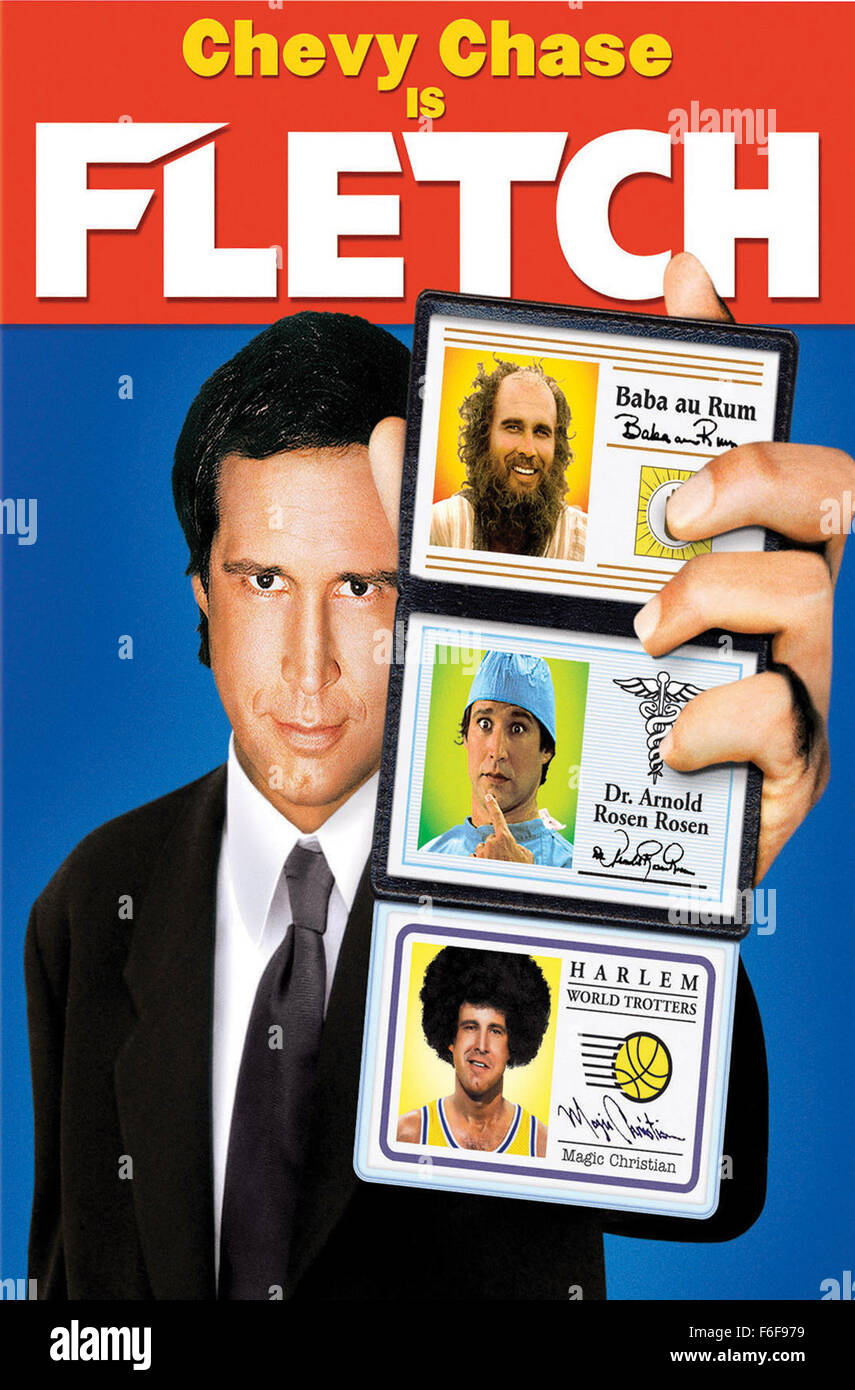 Data di rilascio: maggio 31, 1985 il titolo del filmato: Fletch direttore: Michael Ritchie STUDIO: Universal Pictures trama: Fletch è un asso reporter. Mentre si lavora su una storia sulla vendita di droga, egli è avvicinato da Alan Stanwyck chi vuole Fletch all assassinio di lui per salvare lui da un persistente morte per cancro. Fletch inizia a naso intorno e costata irregolarità in Stanwyck il passato di Underhill e il numero del visto nella foto: Chevy Chase come Irwin 'Fletch' Fletcher (credito Immagine: c Universal Pictures/Entertainment Immagini) Foto Stock