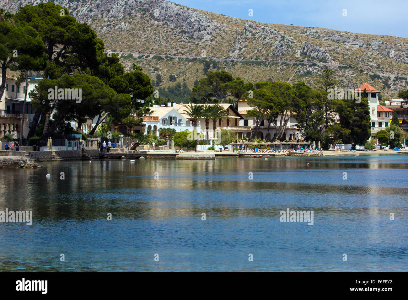 Vista su Port de Pollença Foto Stock