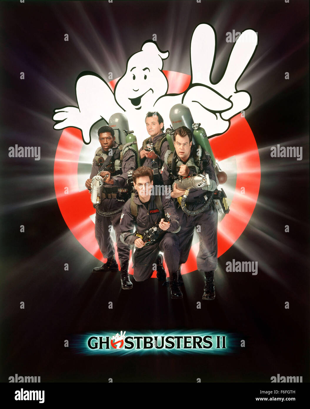 Rilasciato: Jun 16, 1989 - filmato originale titolo: Ghostbusters 2. Locandina per sci-fi comedy avventura 'Ghostbusters II' Foto Stock