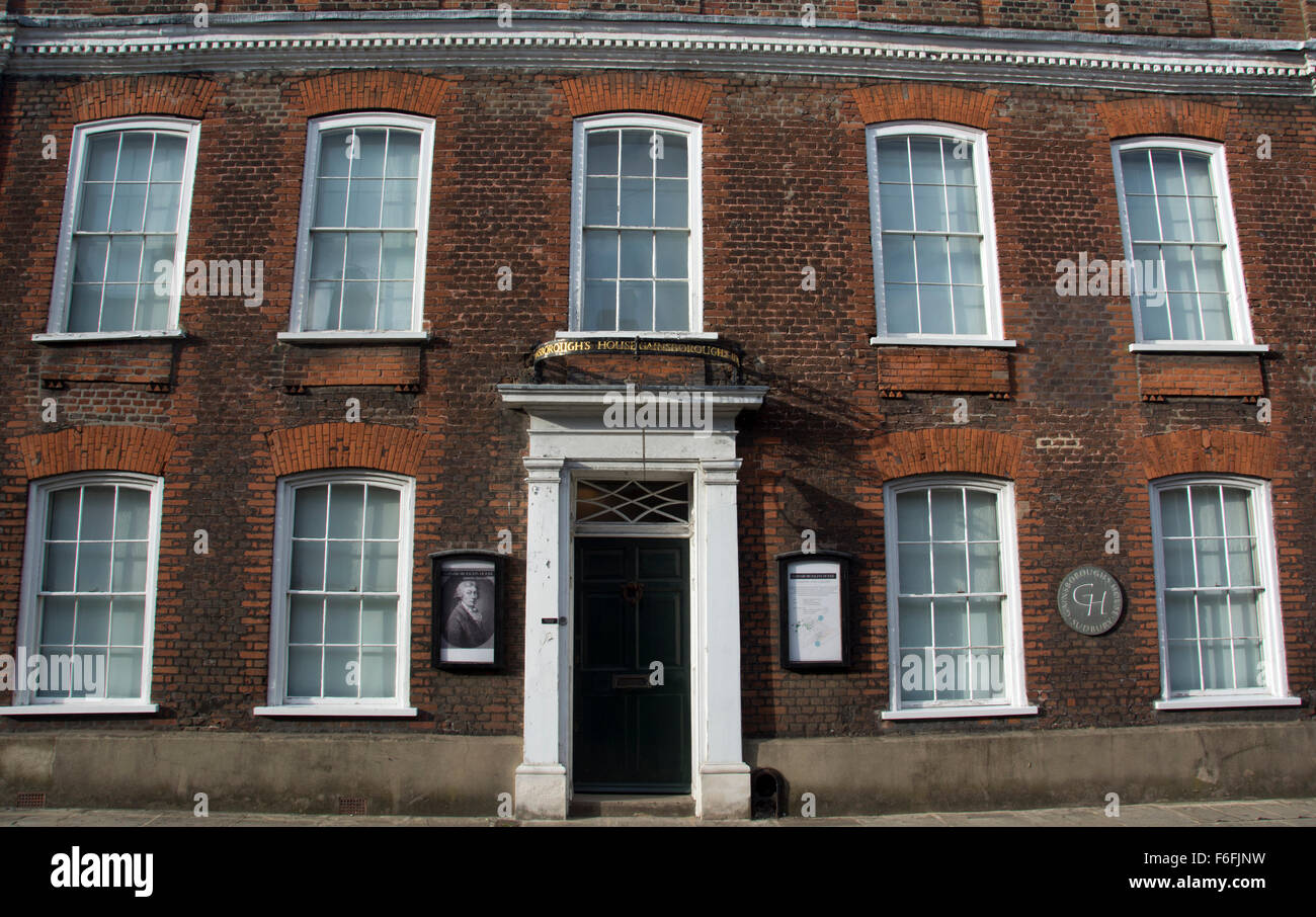 SUFFOLK; SUDBURY; Gainsborough's House, GALLERIA E MUSEO Foto Stock