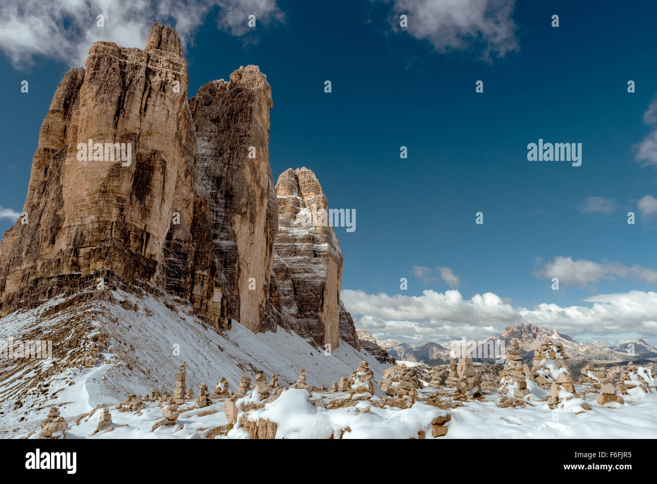 Alpi vista montagne Foto Stock