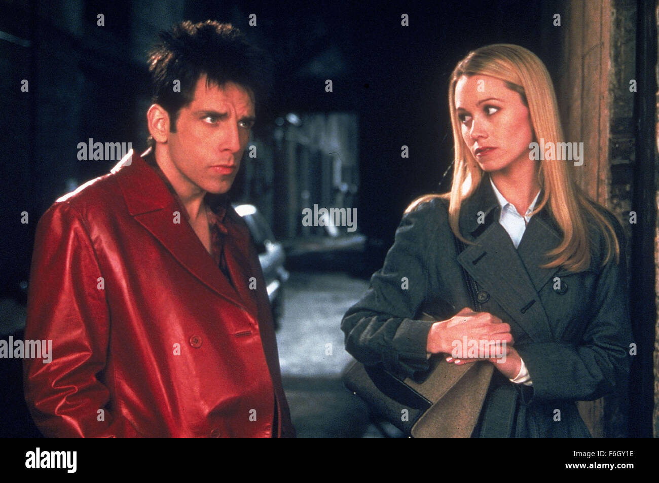 Settembre 28, 2001; New York, NY, STATI UNITI D'AMERICA; attore Ben Stiller come Derek Zoolander e CHRISTINE TAYLOR come Matilda Jeffries in "Zoolander". Foto Stock