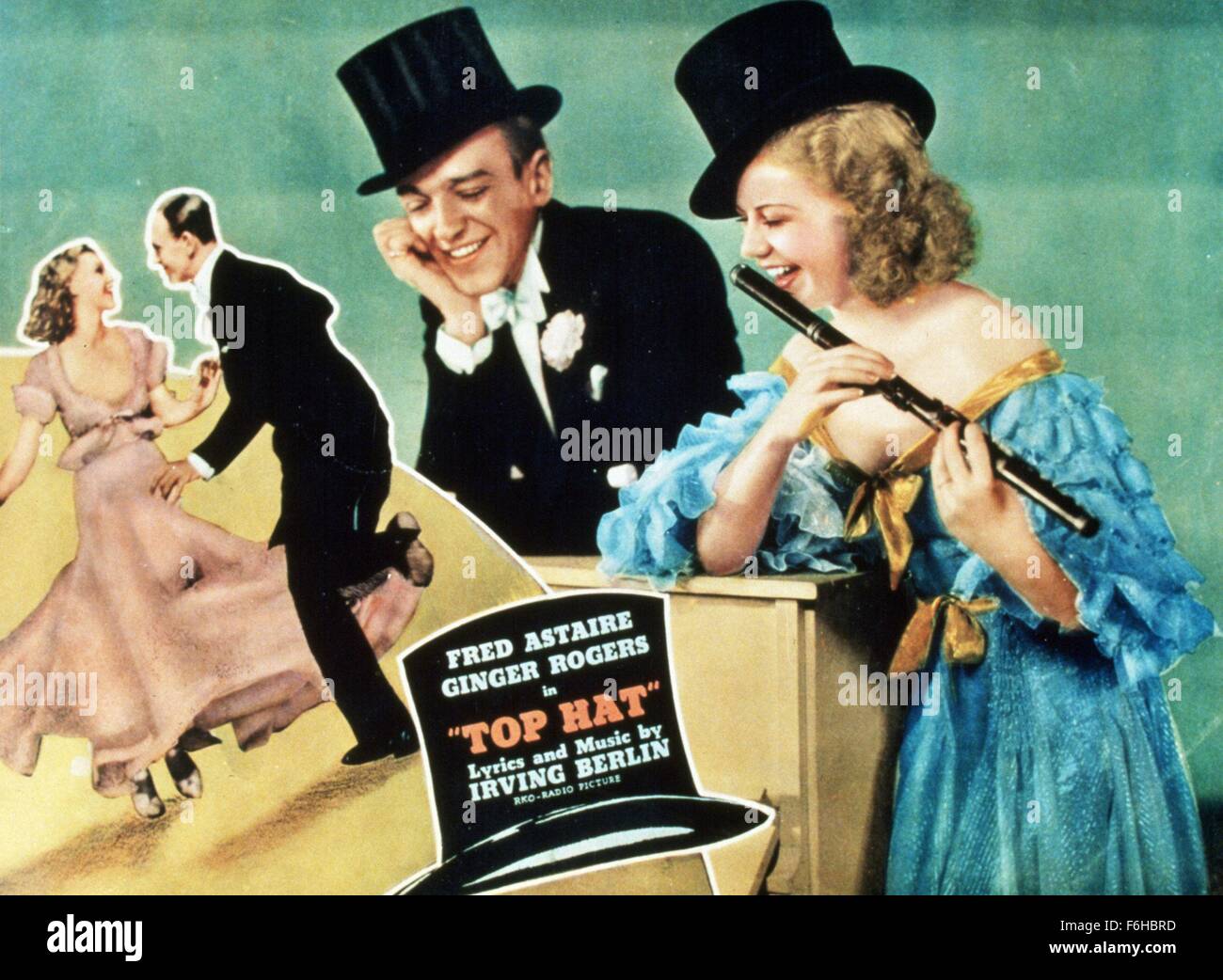 1935, il titolo del film: TOP HAT, Direttore: MARK SANDRICH, Studio: RKO,  nella foto: Fred Astaire, cappello, Ginger Rogers, MARK SANDRICH. (Credito  Immagine: SNAP Foto stock - Alamy