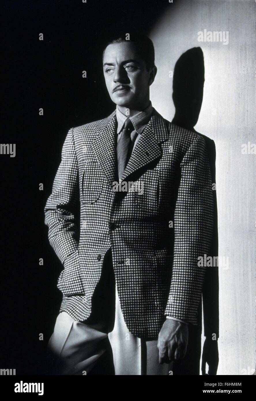 1934, il titolo del film: uomo sottile, Direttore: W S Van Dyke, Studio: MGM, nell'immagine: William Powell. (Credito Immagine: SNAP) Foto Stock