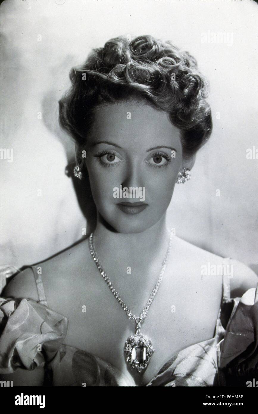 1938, il titolo del film: Sorelle, Direttore: Anatole Litvak, Studio: WARNER, nella foto: BETTE DAVIS. (Credito Immagine: SNAP) Foto Stock