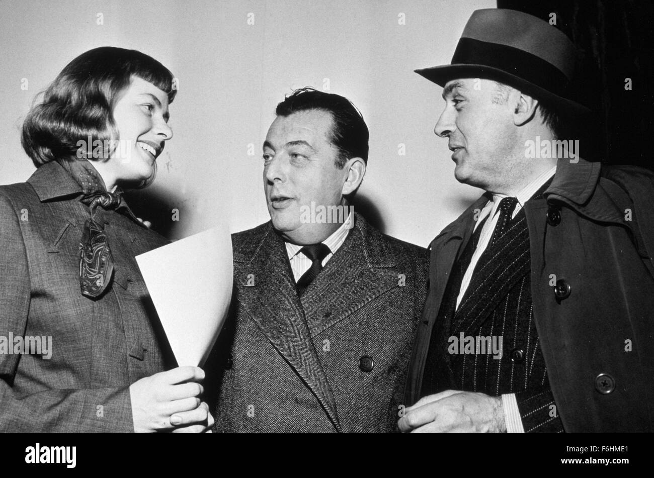1948, il titolo del film: Arco di Trionfo, Direttore: Lewis Milestone, nella foto: INGRID BERGMAN, Charles Boyer. (Credito Immagine: SNAP) Foto Stock