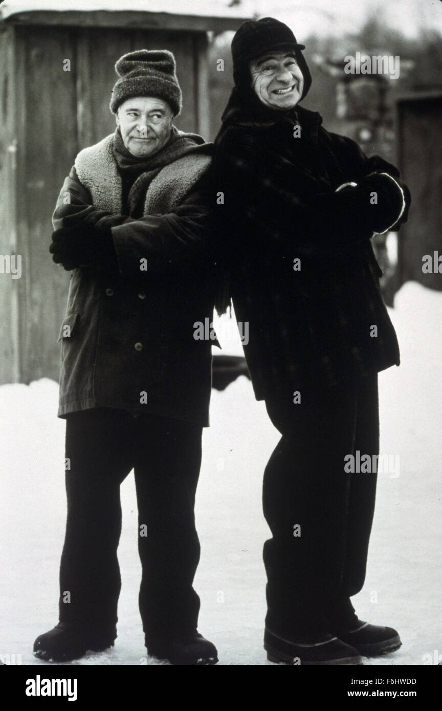 1993, il titolo del film: GRUMPY OLD MEN, Direttore: DANIEL PETRIE, Studio: WARNER, nella foto: Jack Lemmon e Walter Matthau. (Credito Immagine: SNAP) Foto Stock