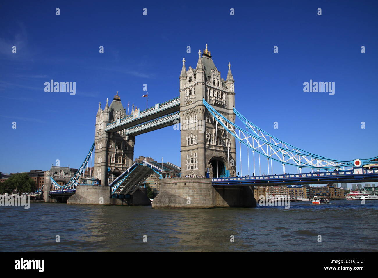 Il Tower Bridge di Londra Foto Stock