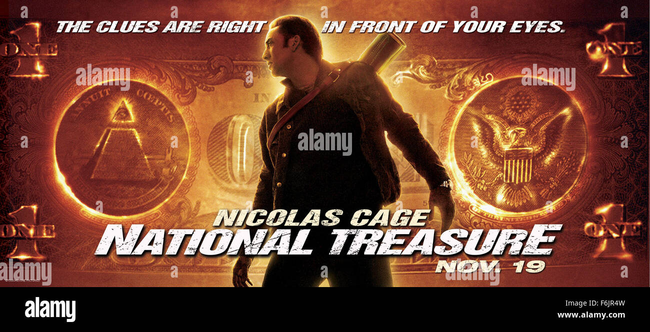 Data di rilascio: 19 novembre 2004. Il titolo del filmato: Tesoro nazionale. STUDIO: Walt Disney Pictures. Trama: Benjamin Franklin Gates discende da una famiglia di tesoro-asilo che abbiamo tutti cacciati per la stessa cosa: una guerra nascosta al torace dai padri fondatori dopo la guerra rivoluzionaria. Ben's vicino a scoprire la sua sorte, come è la sua concorrenza, ma l'FBI è anche hip per la caccia. Nella foto: . Foto Stock