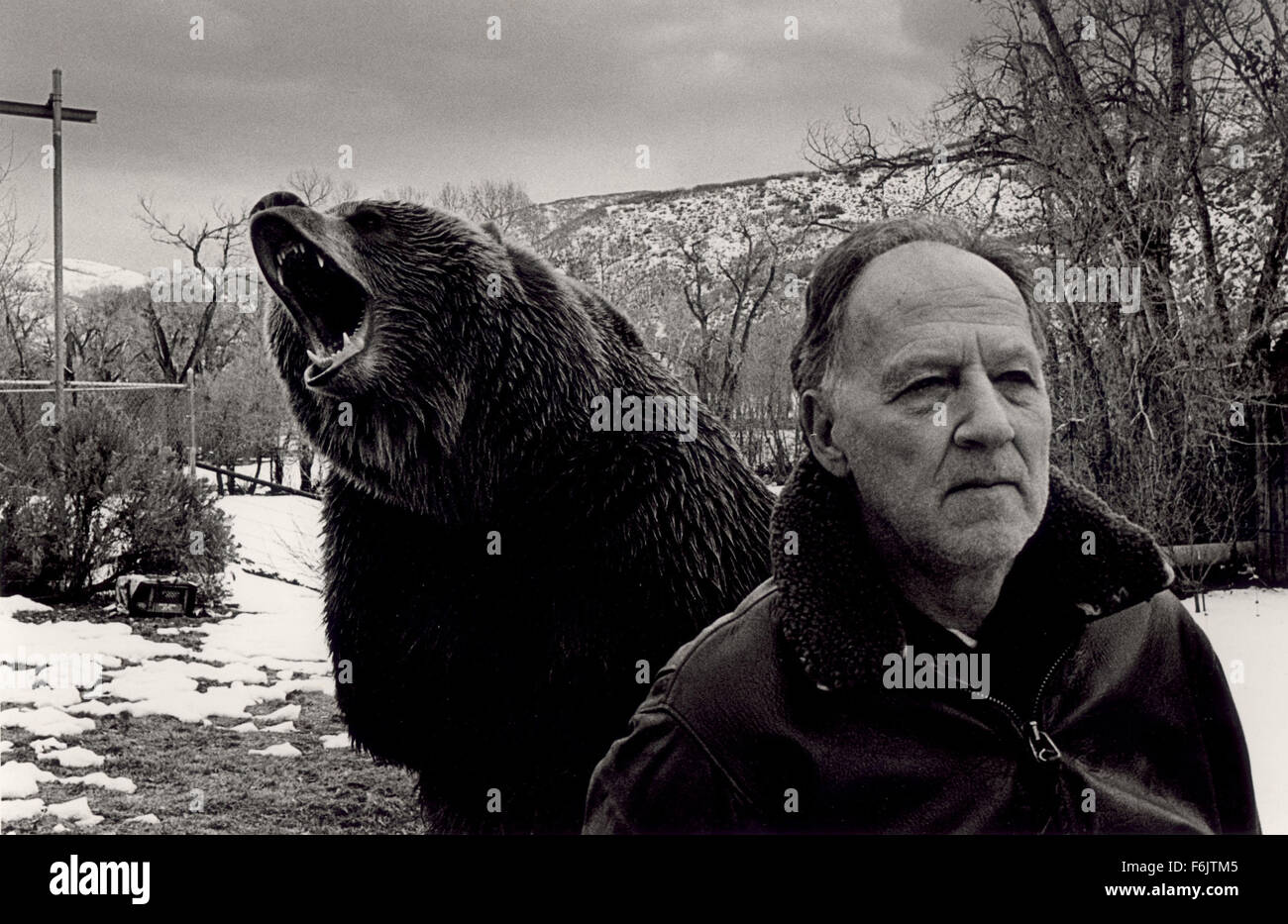 Data di rilascio: Gennaio 24, 2005. Il titolo del filmato: Grizzly Man. STUDIO: Lions Gate Films. Trama: una devastante e angosciante prendere su orso grizzly attivisti Timothy Treadwell e Amélie Huguenard, coloro che sono stati uccisi nel mese di ottobre del 2003 durante la sua vita tra grizzlies in Alaska. Nella foto: Werner Herzog stelle come se stesso/narratore/intervistatore. Foto Stock
