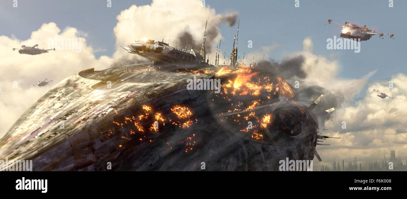 Data di rilascio: maggio 19, 2005. Il titolo del filmato: Star Wars: La vendetta dei Sith. STUDIO: Lucasfilm. Trama: Dopo tre anni di combattimenti in The Clone Wars Anakin Skywalker conclude il suo cammino verso il lato oscuro della Forza, mettendo la sua amicizia con Obi Wan Kenobi ed il suo matrimonio a rischio. Nella foto: . Foto Stock