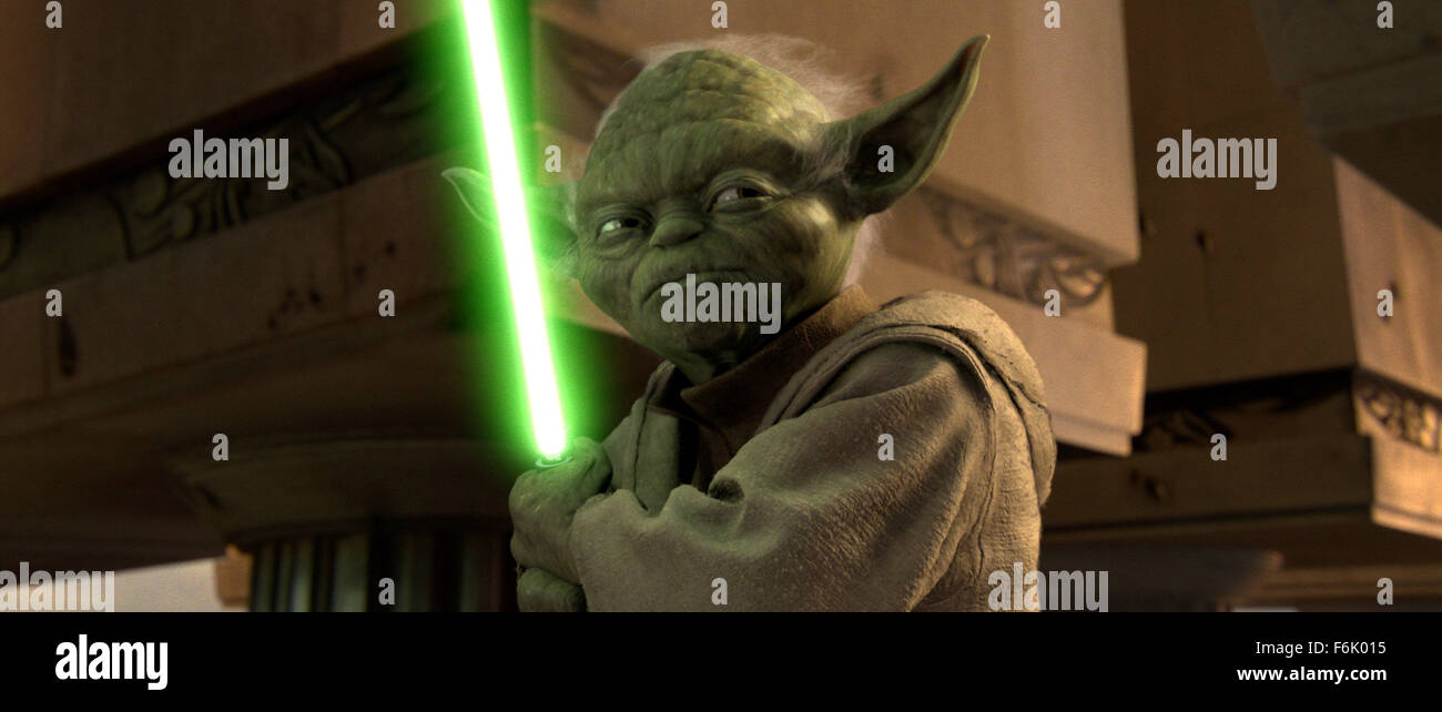 Data di rilascio: maggio 19, 2005. Il titolo del filmato: Star Wars: La vendetta dei Sith. STUDIO: Lucasfilm. Trama: Dopo tre anni di combattimenti in The Clone Wars Anakin Skywalker conclude il suo cammino verso il lato oscuro della Forza, mettendo la sua amicizia con Obi Wan Kenobi ed il suo matrimonio a rischio. Nella foto: . Foto Stock