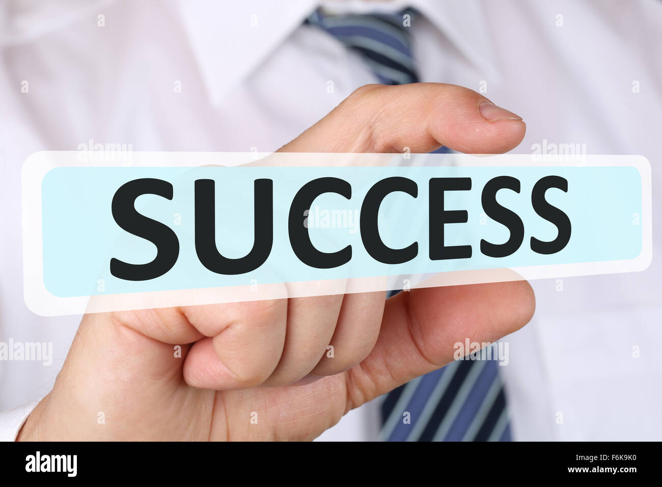 Imprenditore il concetto di business di successo la crescita di successo finanzia la leadership Foto Stock