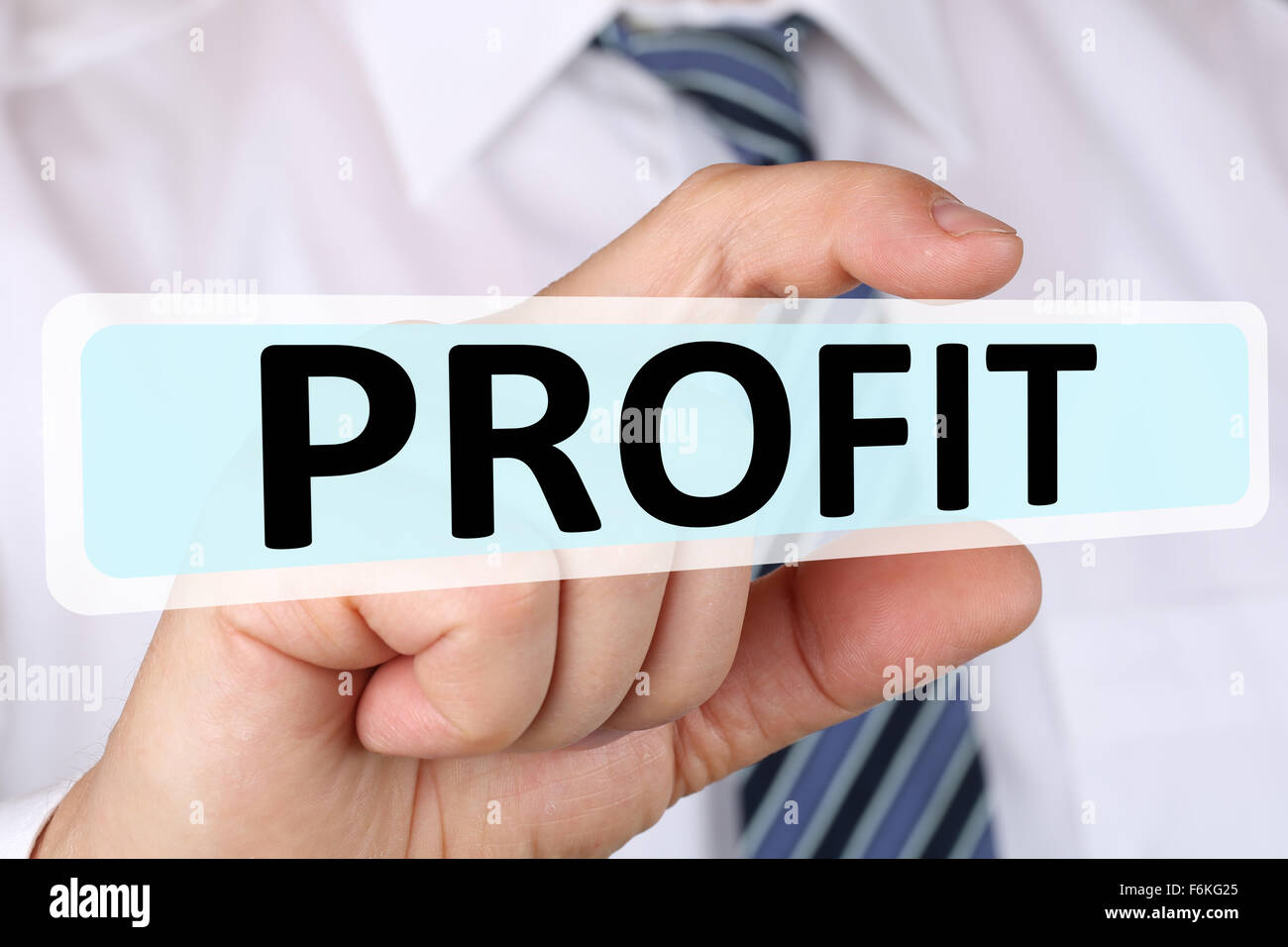 Imprenditore il concetto di business con la leadership di profitto finanziario il successo di successo Foto Stock
