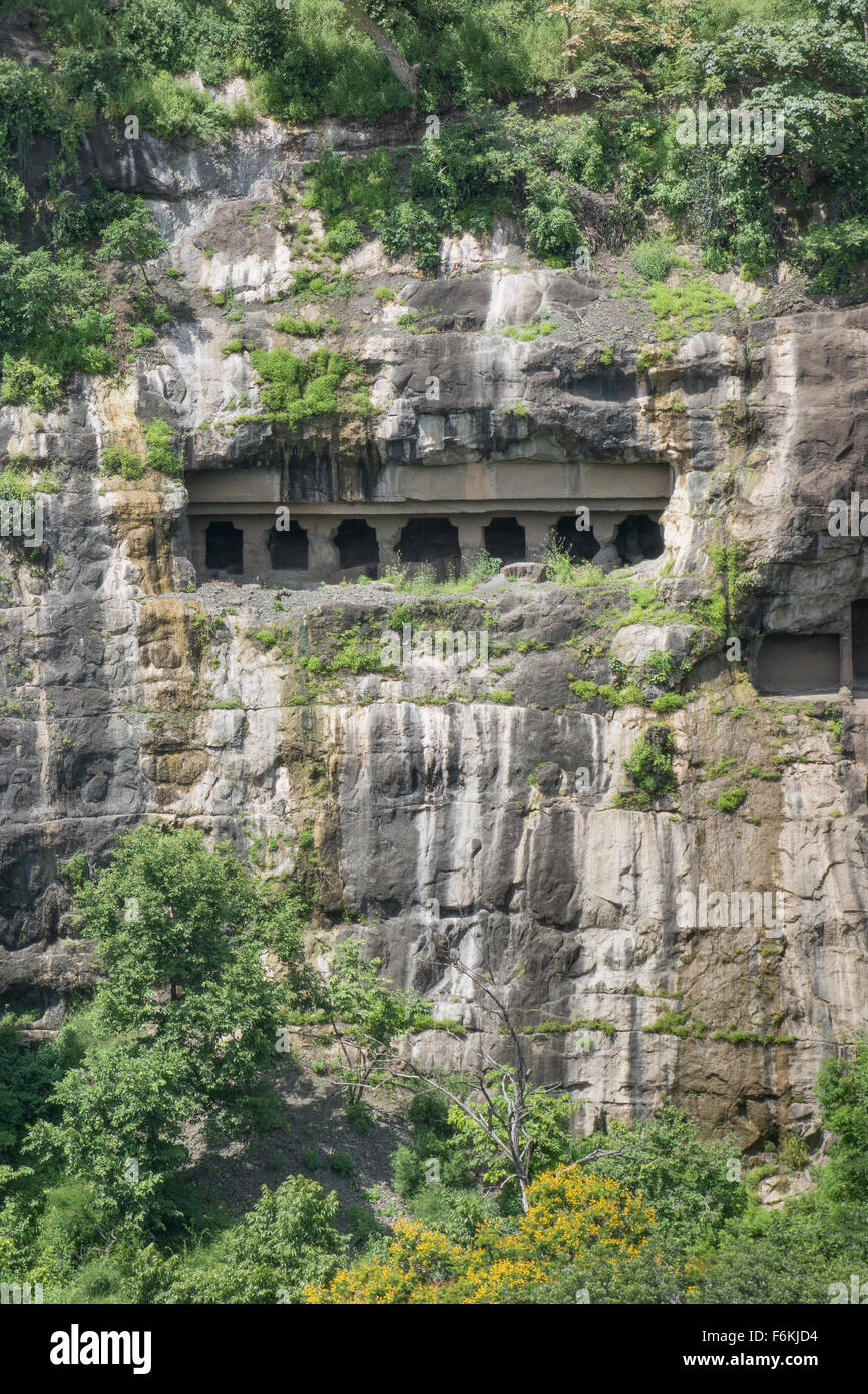 Grotte di Ajanta, India. Foto Stock