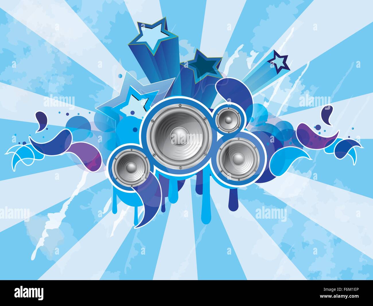 Grunge alla musica di sottofondo. Abstract illustrazione vettoriale Illustrazione Vettoriale