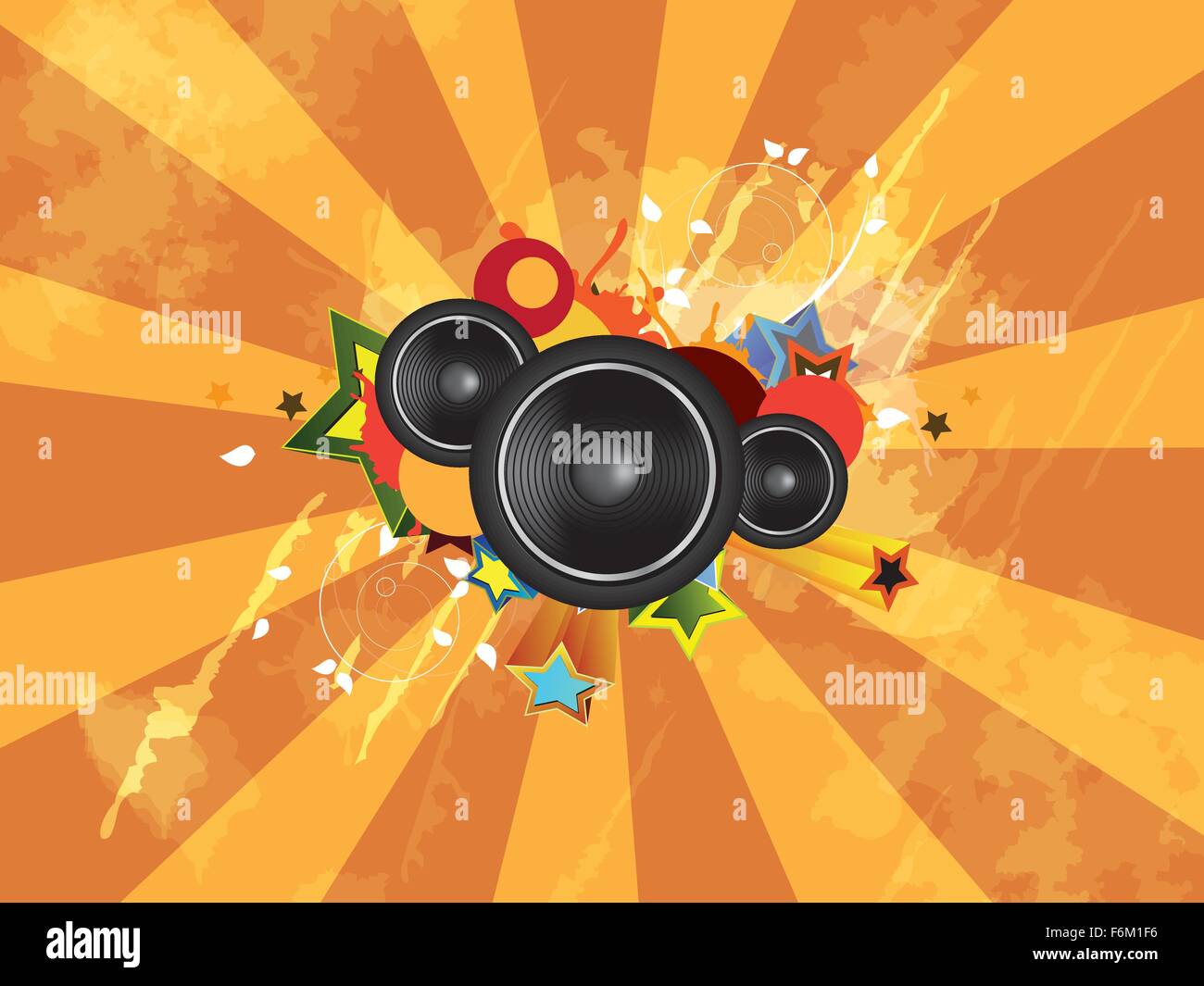 Grunge alla musica di sottofondo. Abstract illustrazione vettoriale Illustrazione Vettoriale