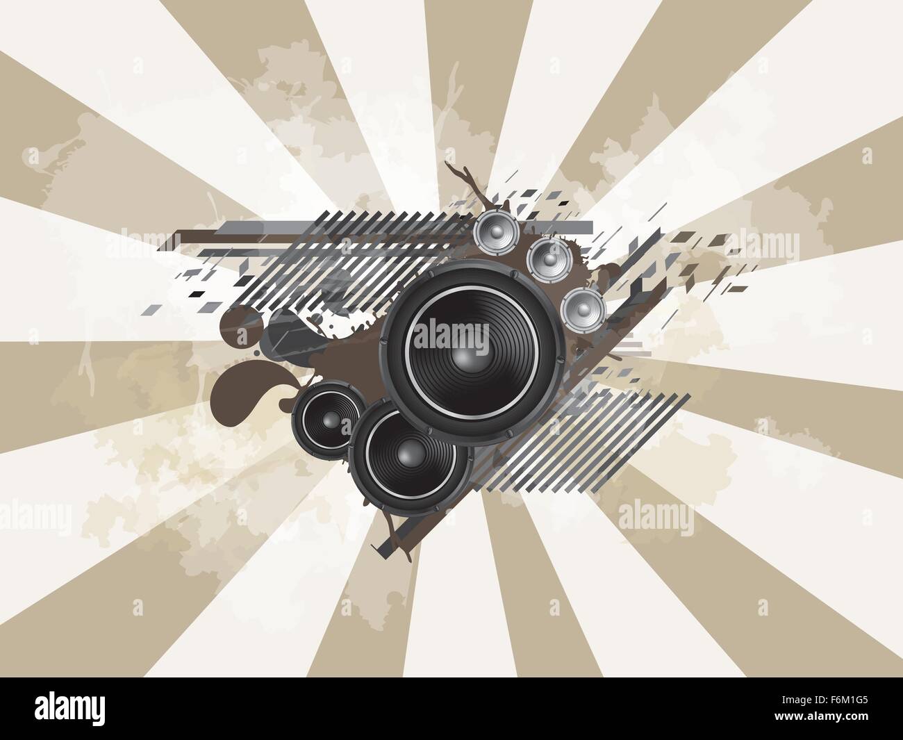 Grunge alla musica di sottofondo. Abstract illustrazione vettoriale Illustrazione Vettoriale