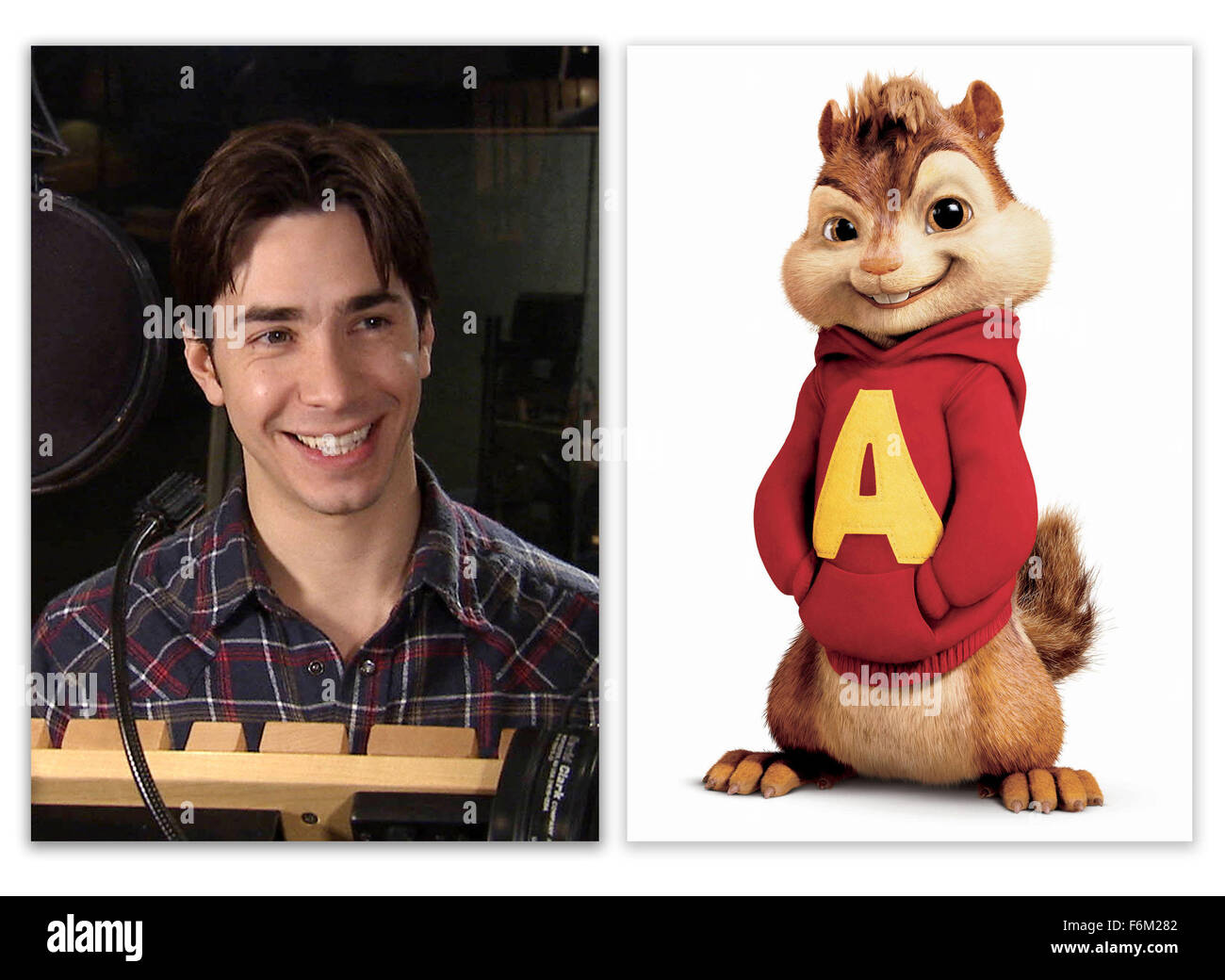 Data di rilascio: dicembre 13, 2007. Il titolo del filmato: Alvin ed i Chipmunks. STUDIO: XX Century Fox. Trama: In un tree farm, tre musicalmente inclinato chipmunks, Alvin, Simon e Theodore, trovare il loro albero abbattuto e inviato a Los Angeles. Una volta lì, incontrano il frustrato il cantautore David Siviglia, e nonostante una povera casa wrecking prima impressione, imprimono a lui con il loro canto talento. Vedendo le opportunità di successo, sia umano e scoiattoli un patto per loro a cantare le sue canzoni. Mentre tale ambizione dimostra una frustrante in lotta con il trio difficile, il sogno non si avvera dopo tutti. Ho Foto Stock