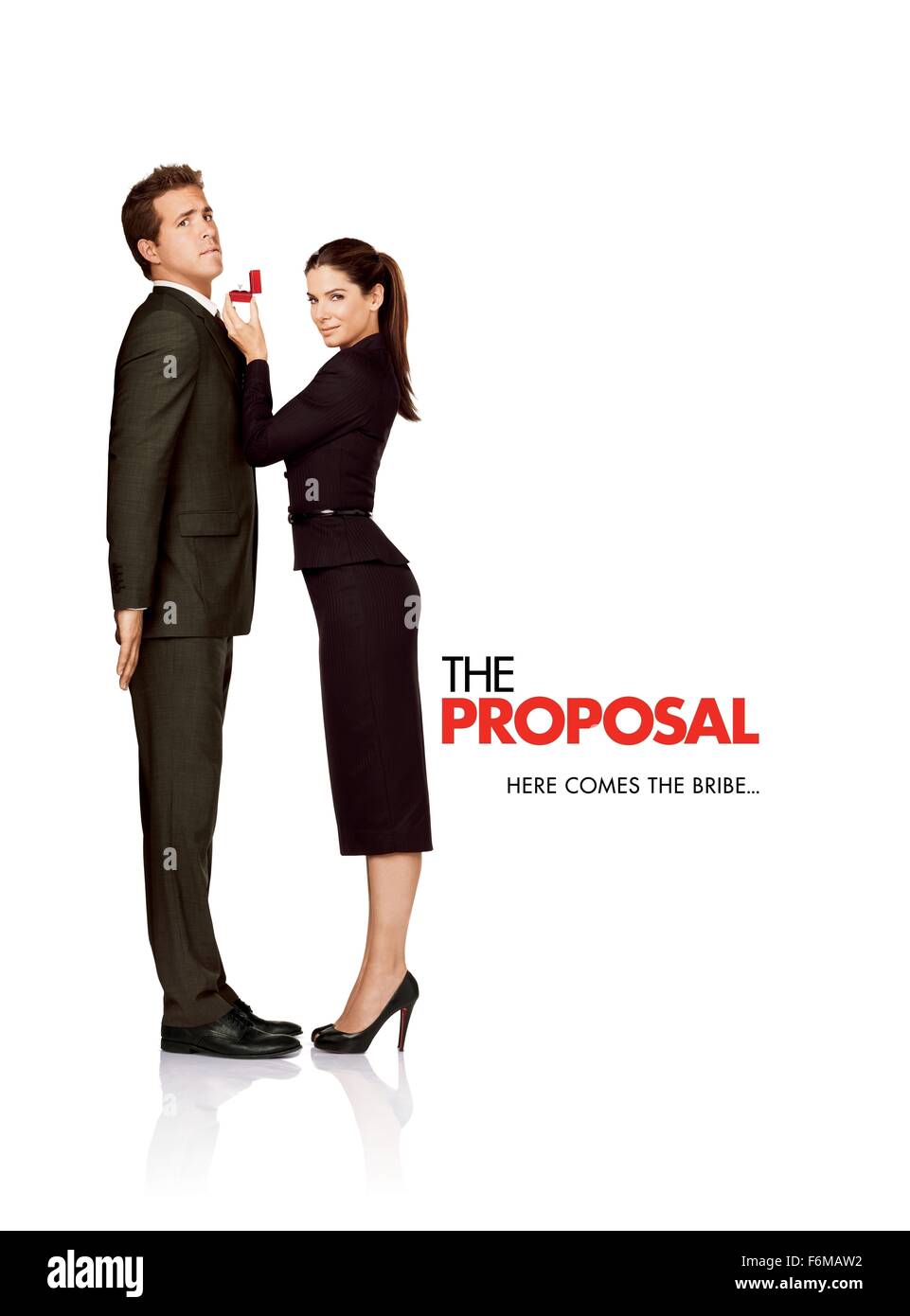 Data di rilascio: 19 giugno 2009. Titolo: la proposta. STUDIO: Touchstone Pictures. Trama: un intraprendente boss obbliga suo giovane assistente di sposarla al fine di mantenere il suo status di visto negli Stati Uniti ed evitare la deportazione in Canada. Nella foto: poster del filmato. Foto Stock