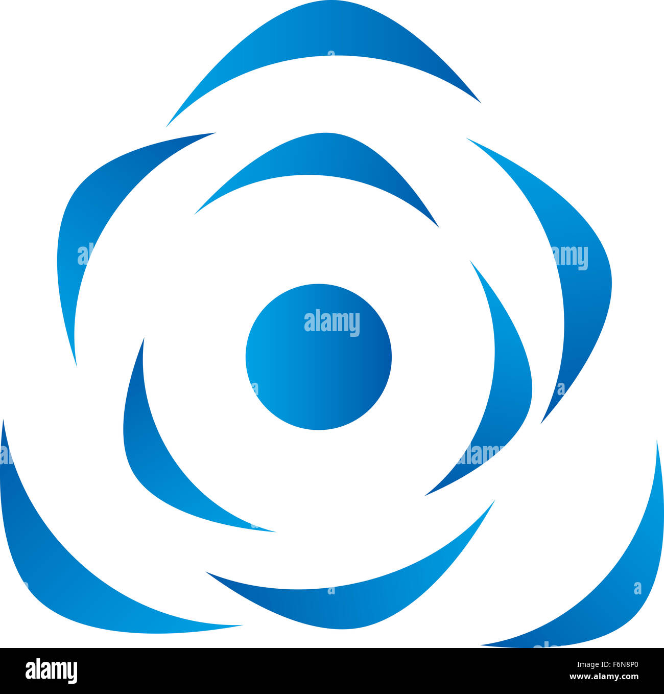 Blu del logo aziendale Foto Stock