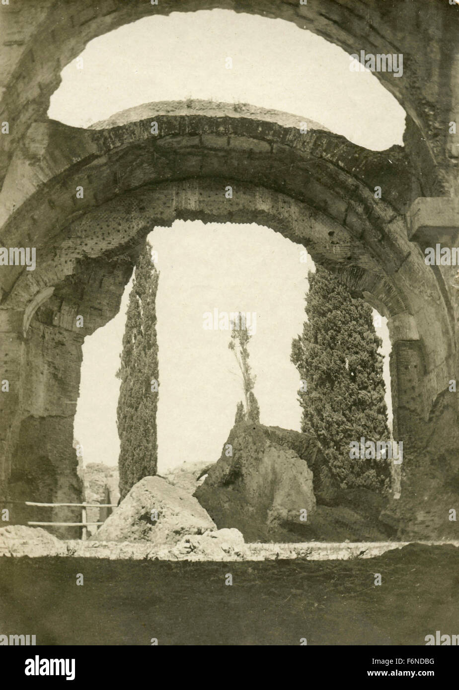 Le Terme di Caracalla, Roma, Italia Foto Stock
