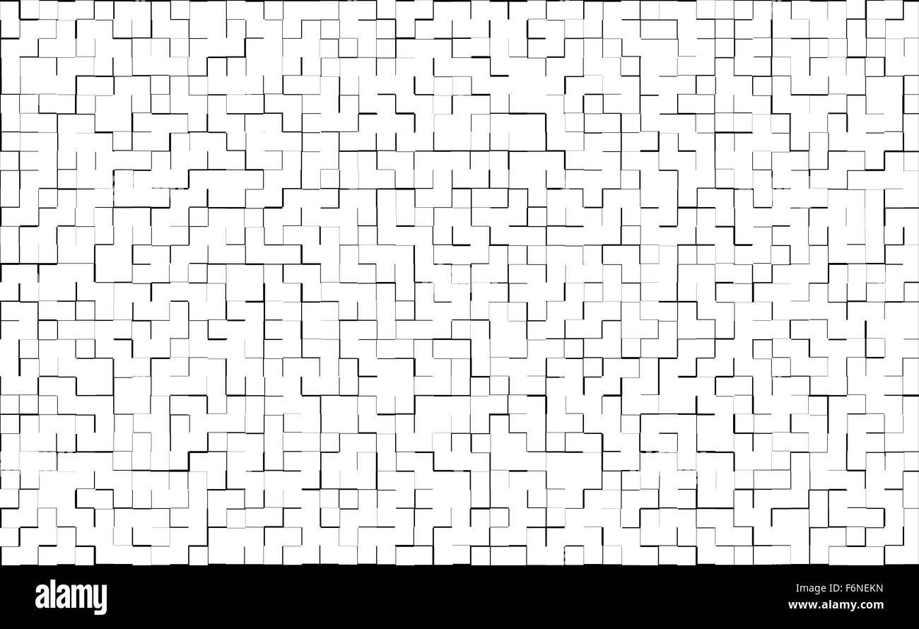 Abstract sfondo bianco con piastrelle Effetto mosaico Foto Stock
