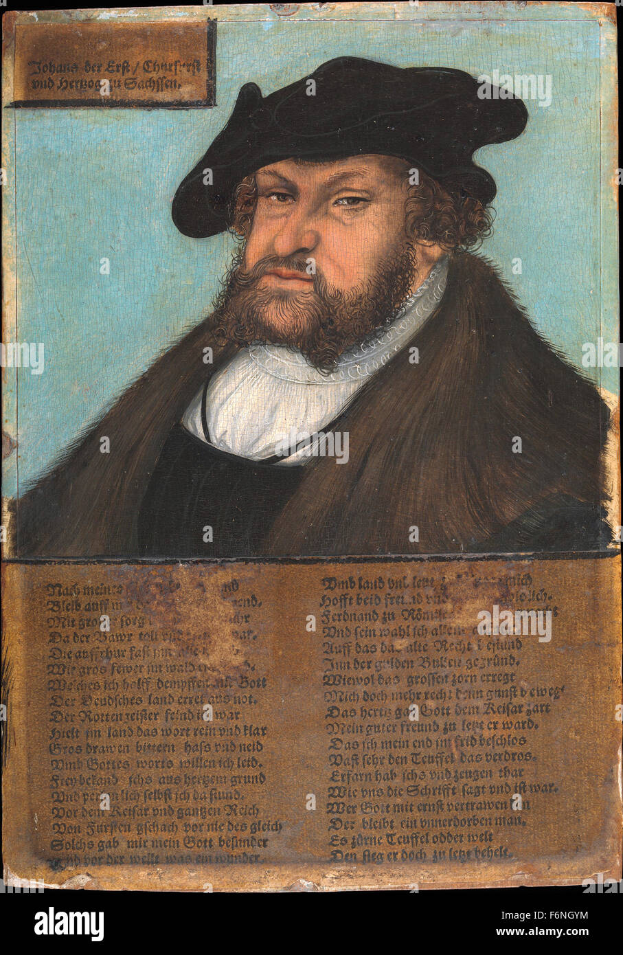 Lucas Cranach il Vecchio - Johann ho la costante, Elettore di Sassonia Foto Stock