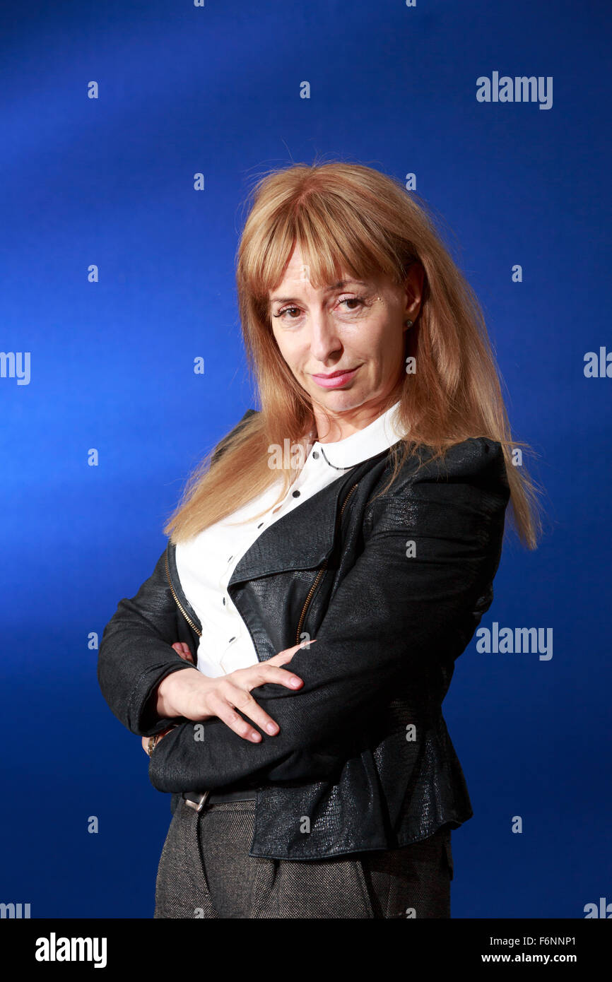 Edinburgh International Book Festival 2013 ritratto di Susan Greenfield a Charlotte Square Garden Pic da pak@ Mera Foto Stock