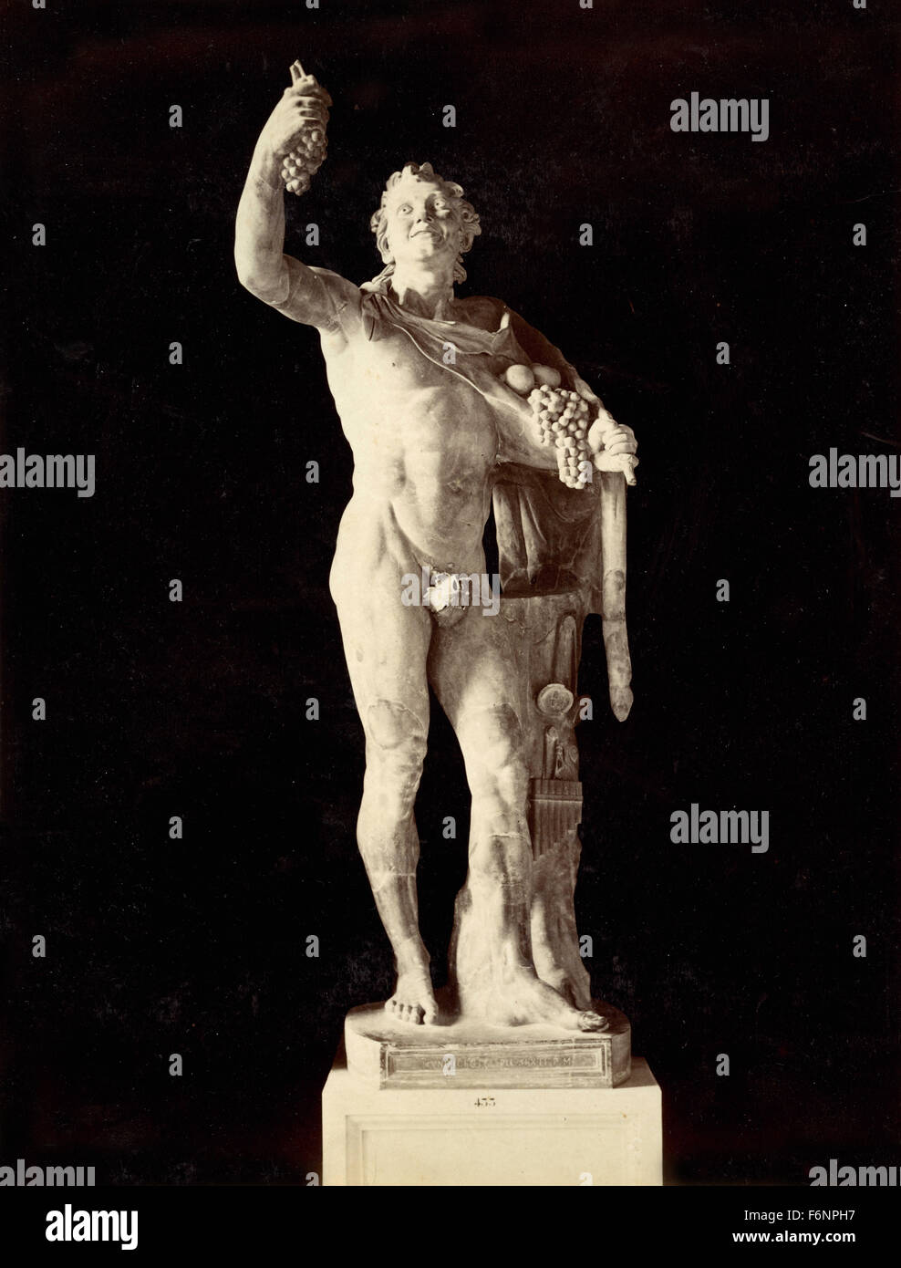 Bacchus, statua in marmo, Italia Foto Stock