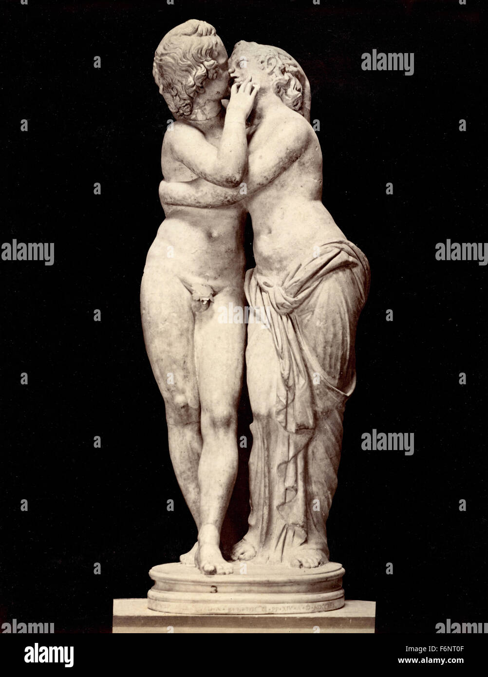 Amore e Psiche, statua, Italia Foto Stock