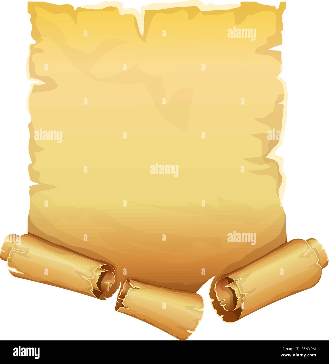 Grande dorata di scorrimento del nastro di carta pergamena Immagine e  Vettoriale - Alamy