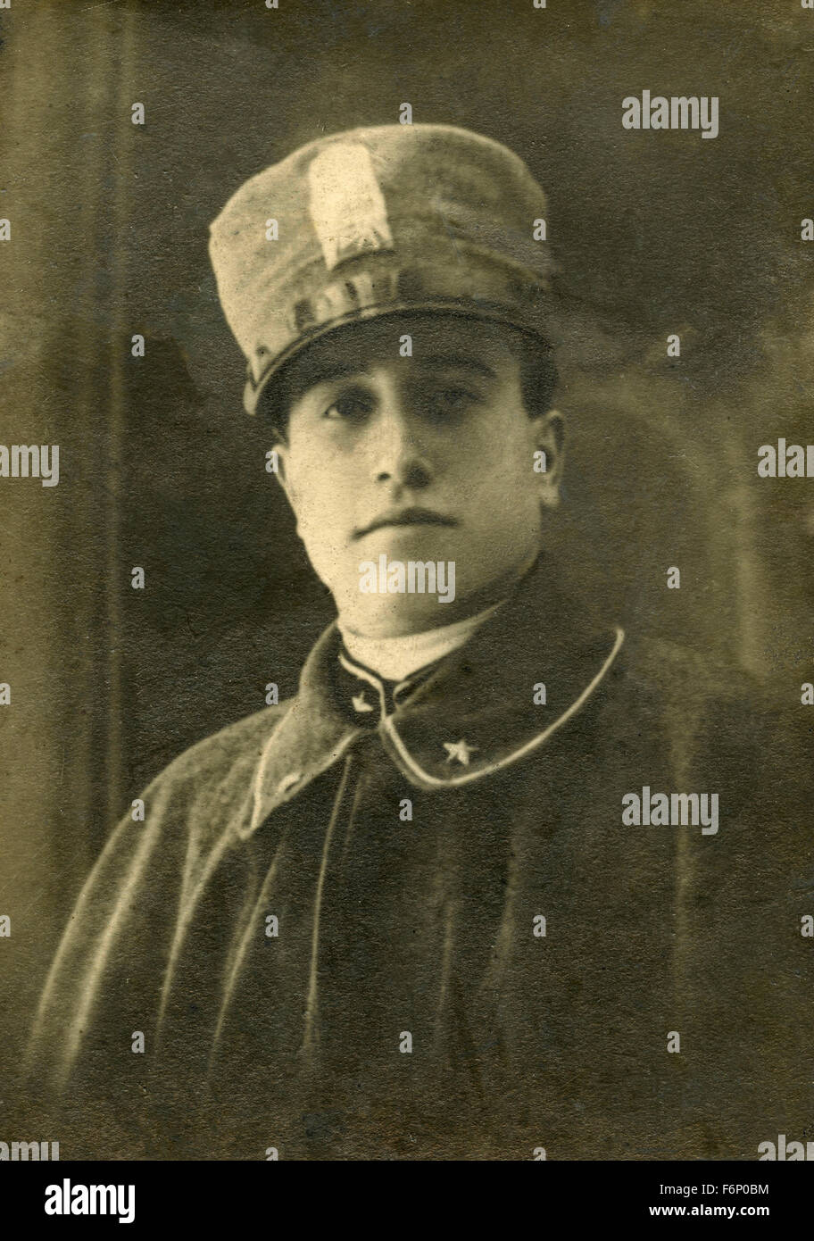 Ufficiale dell'esercito italiano, italiano Foto Stock