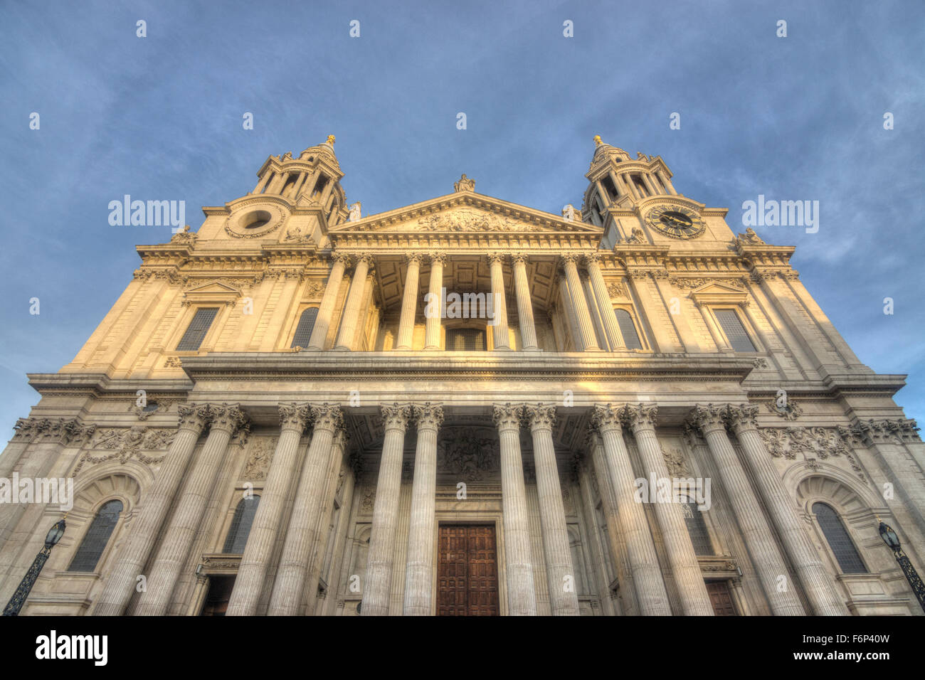 Facciata di San Paolo. La Cattedrale di St Paul London Foto Stock