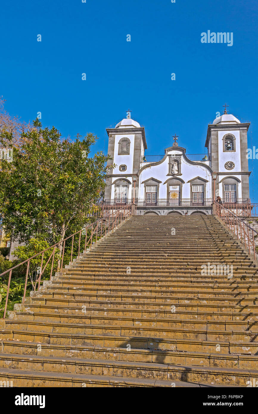 La chiesa di Nossa Senhora do Monte Madeira Portogallo Foto Stock