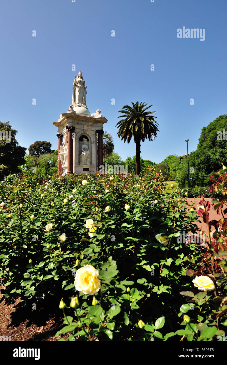 La regina Victoria Memorial Garden, Melbourne Royal Botanic Garden Foto Stock