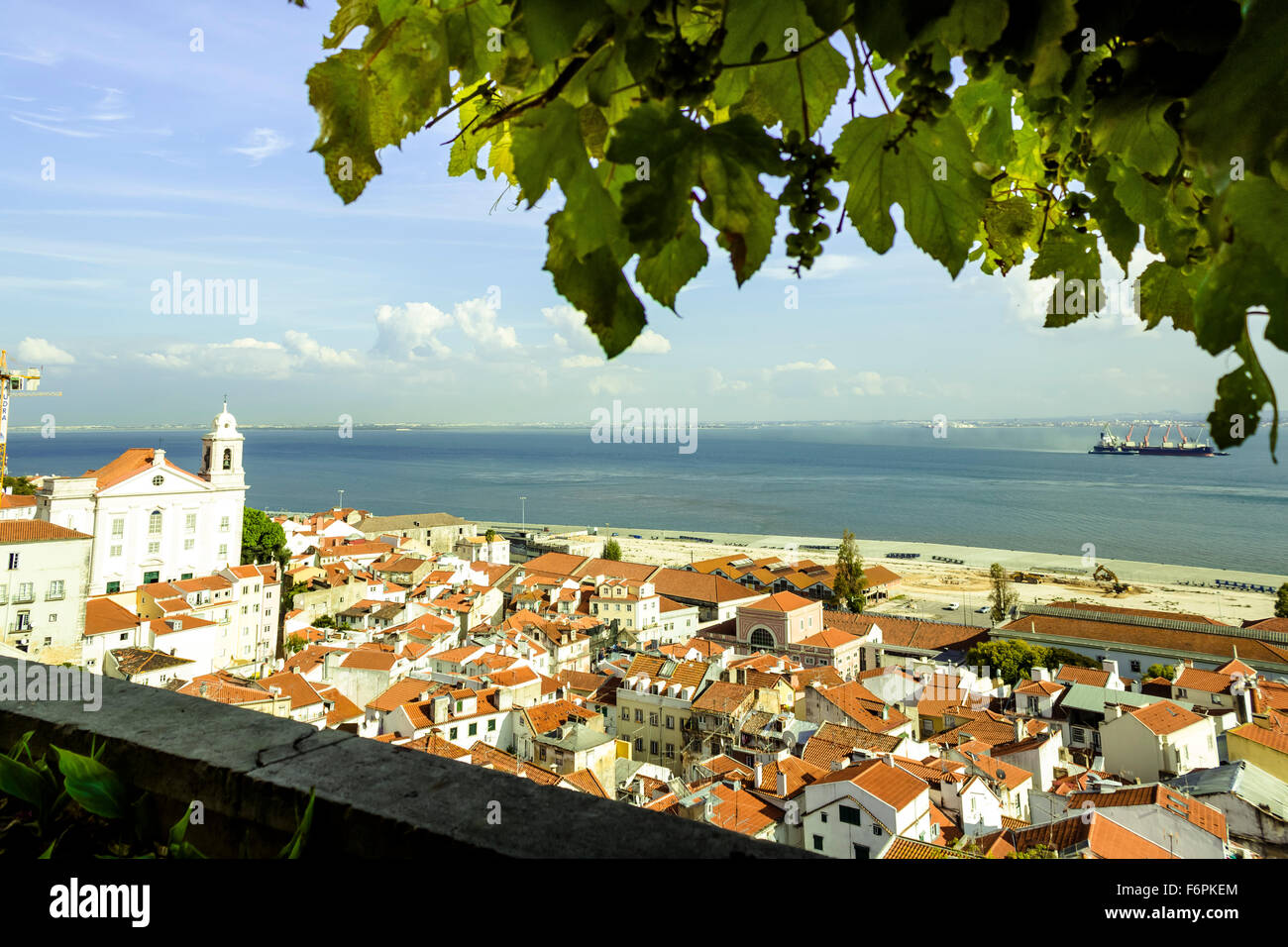 Miradouro Lisbona, Portogallo. Foto Stock