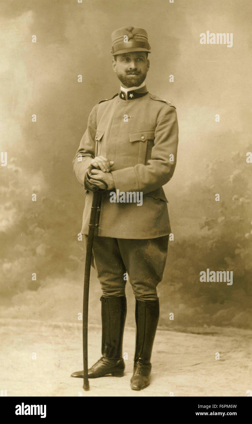 Officer italiano del Royal Army Foto Stock