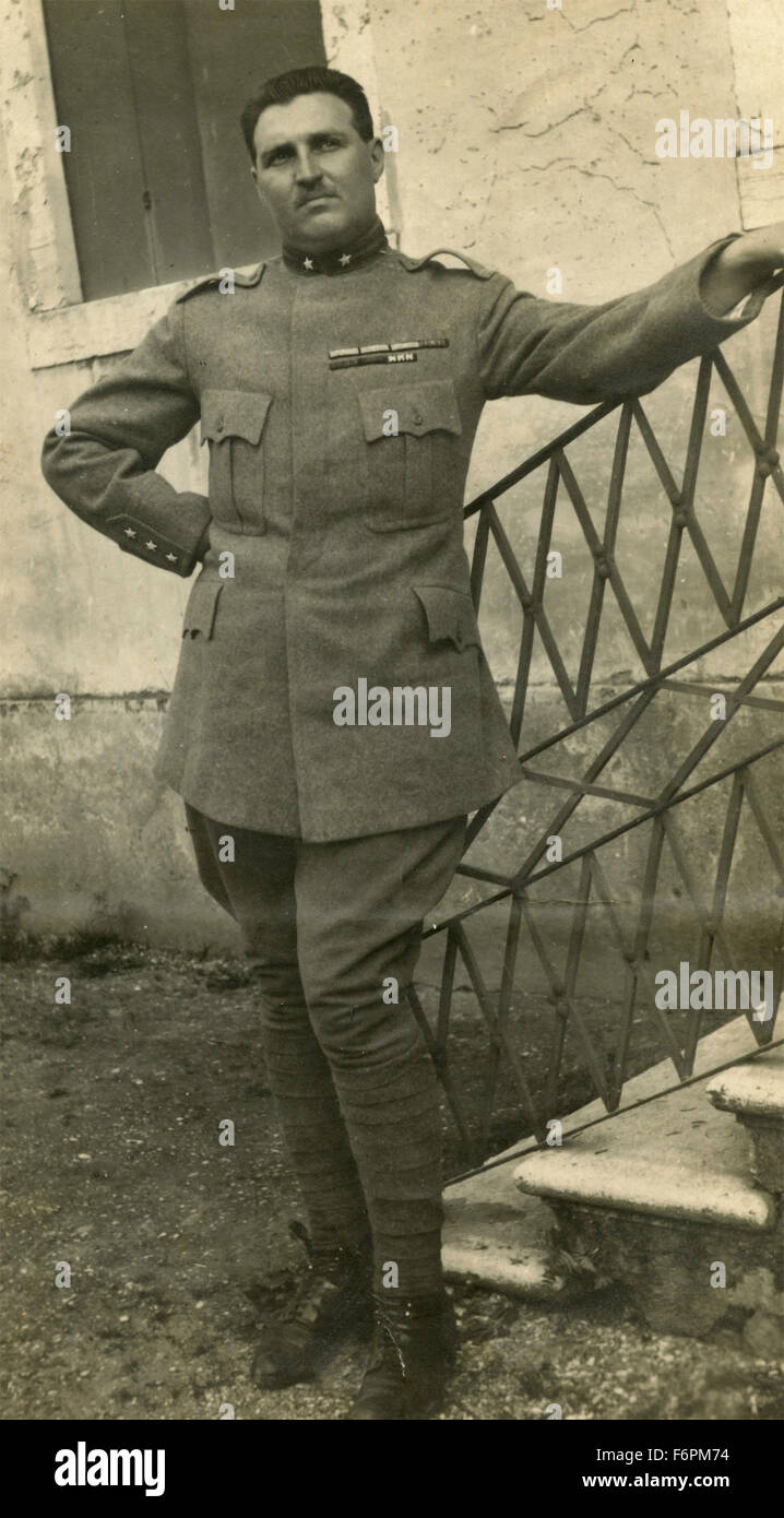 Officer italiano del Royal Army Foto Stock