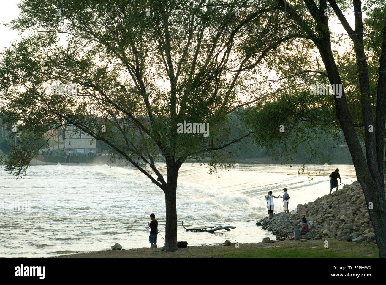 Il fiume di roccia in Oregon, Illinois Foto Stock