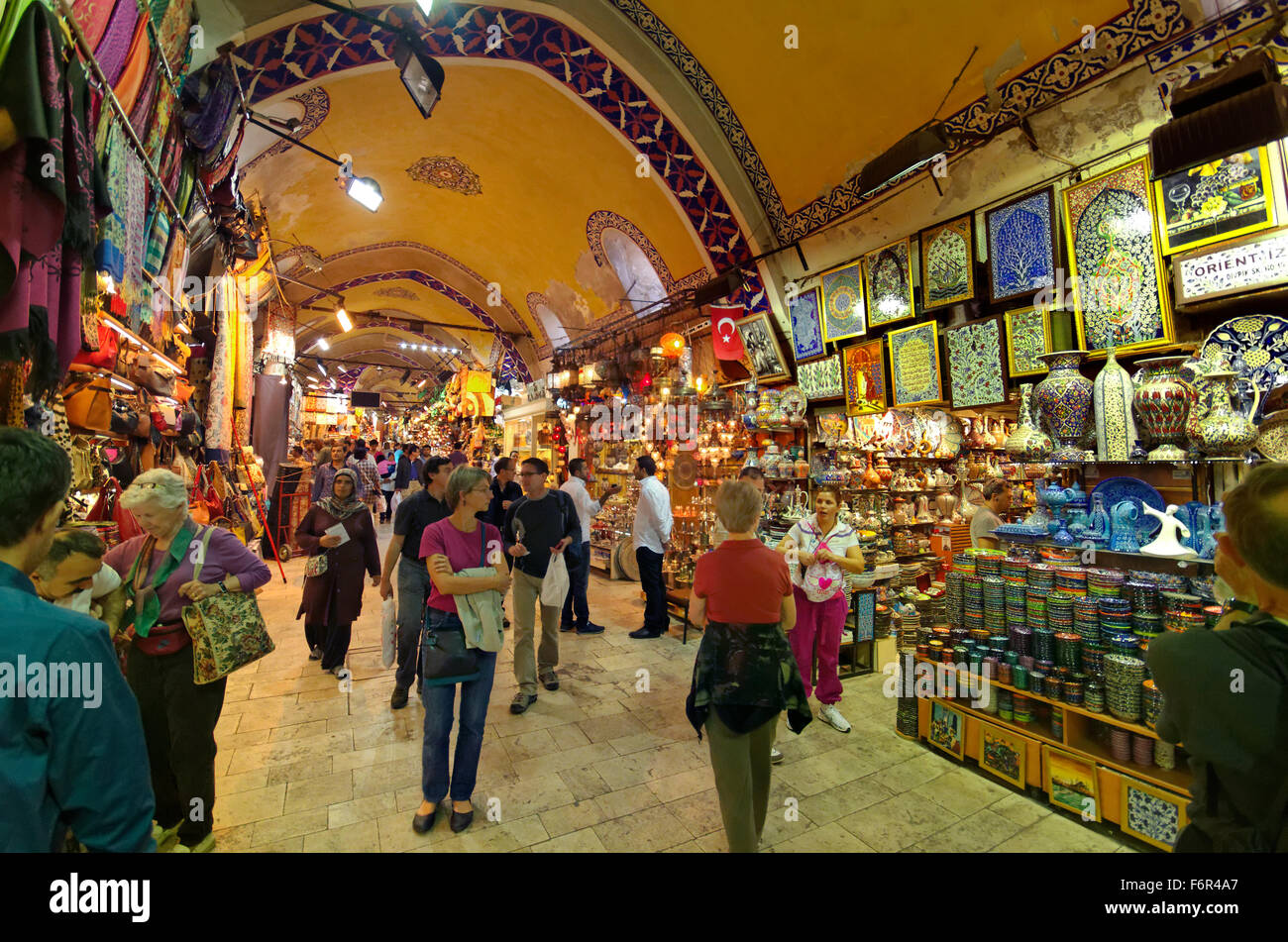 Istanbul Grand Bazaar, la Turchia. Foto Stock
