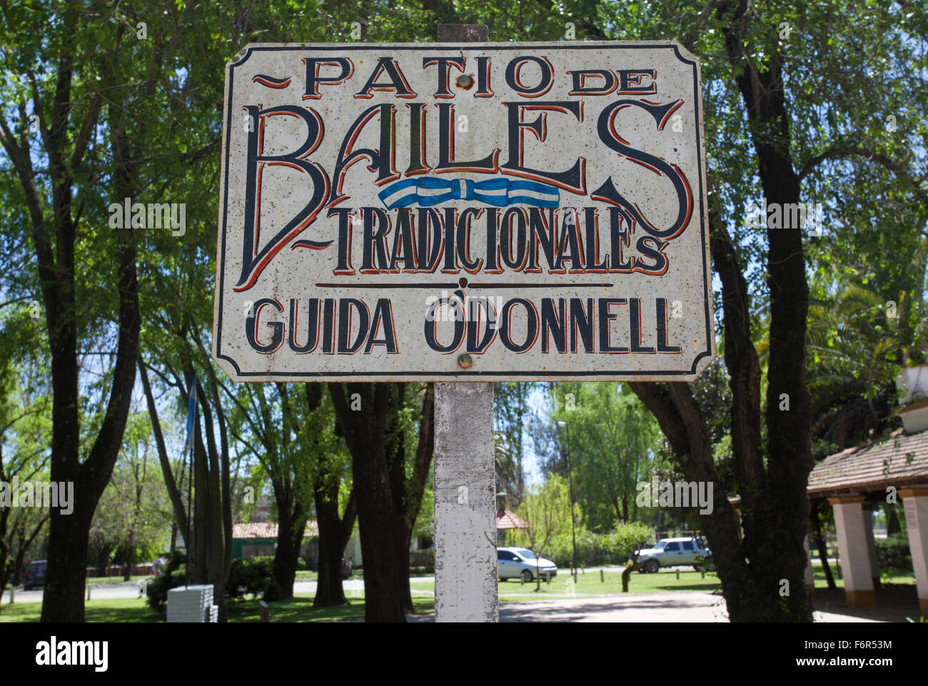 Patio de Bailes tradicionales Guida O'Donnell. San Antonio de Areco. Provincia di Buenos Aires, Argentina. Foto Stock