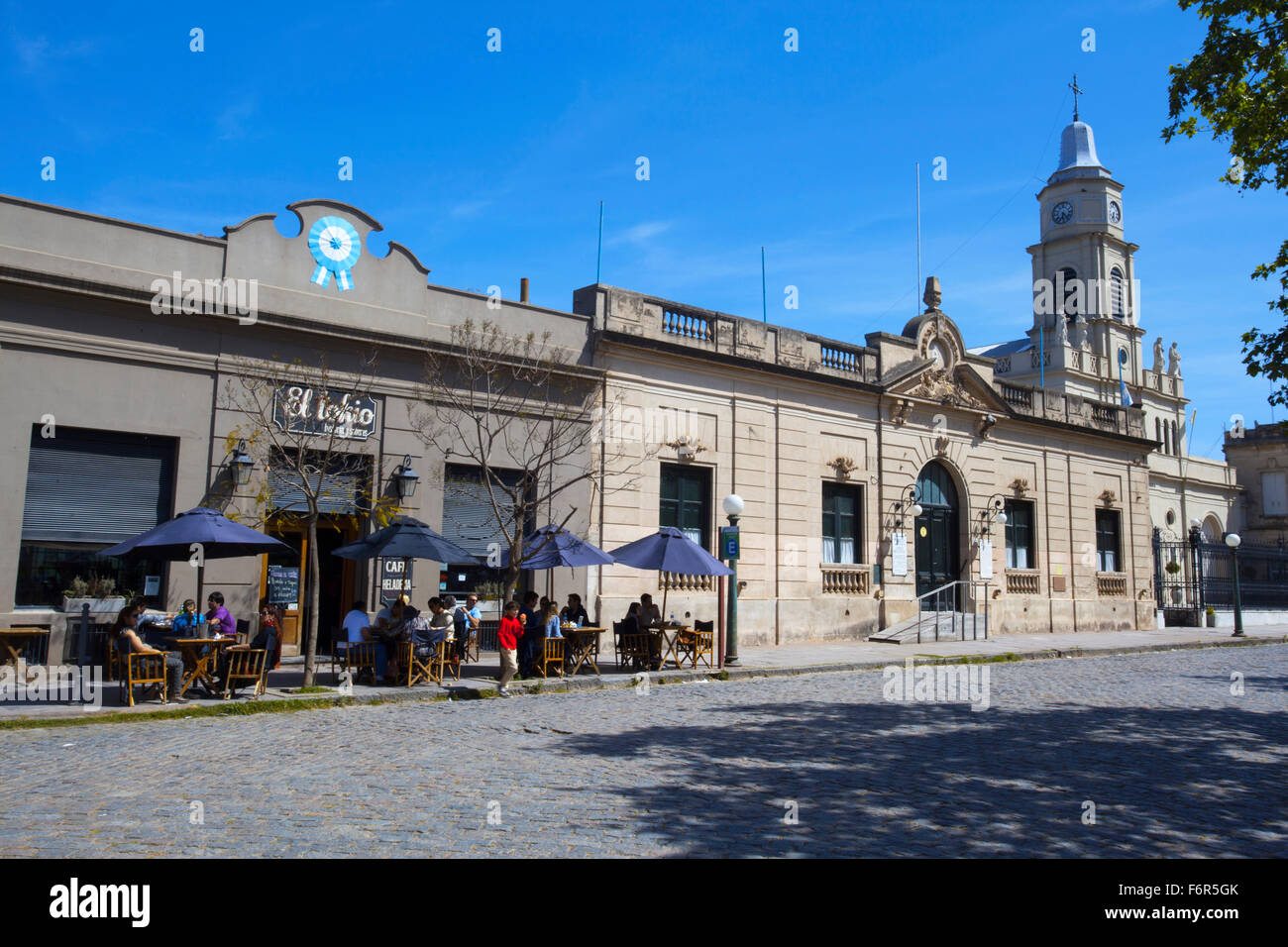 Plaza Luiz de Arellano, San Antonio de Areco. Provincia di Buenos Aires, Argentina. Foto Stock