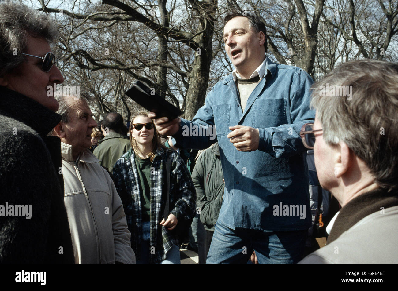 Speakers Corner in Hyde Park Foto Stock