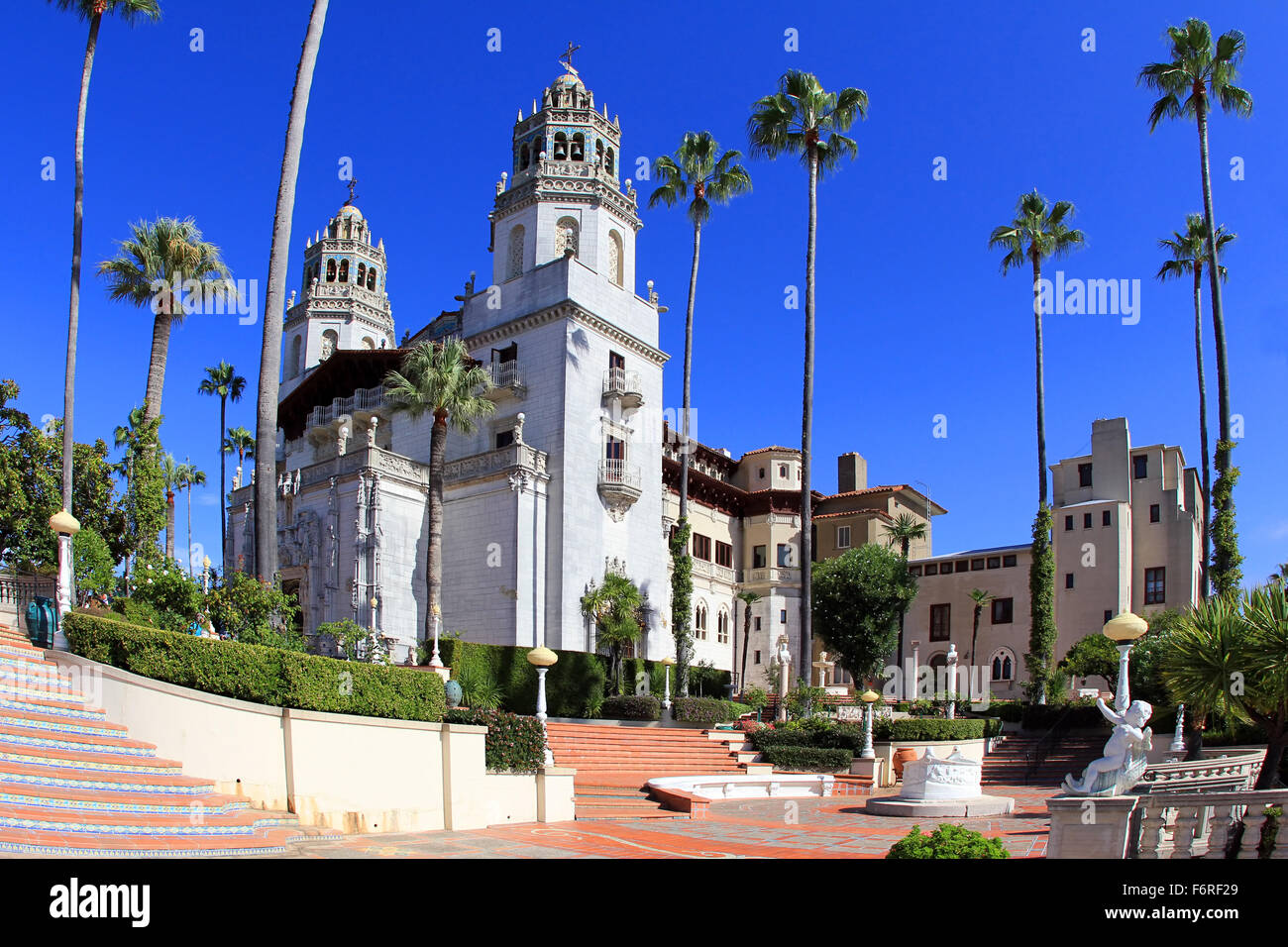 Il Castello di Hearst in San Simeon, California Foto Stock